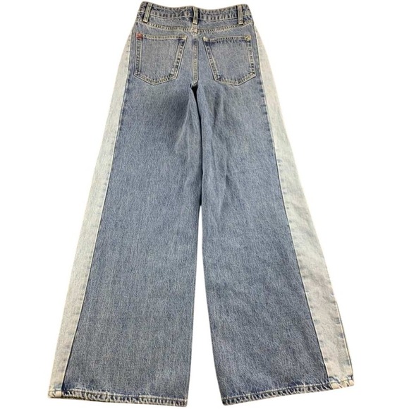 BDG Urban Outfitters Jeans Women 25 Blue‎ Wide Leg Two Tone High Rise Zip Fly - Picture 2 of 11